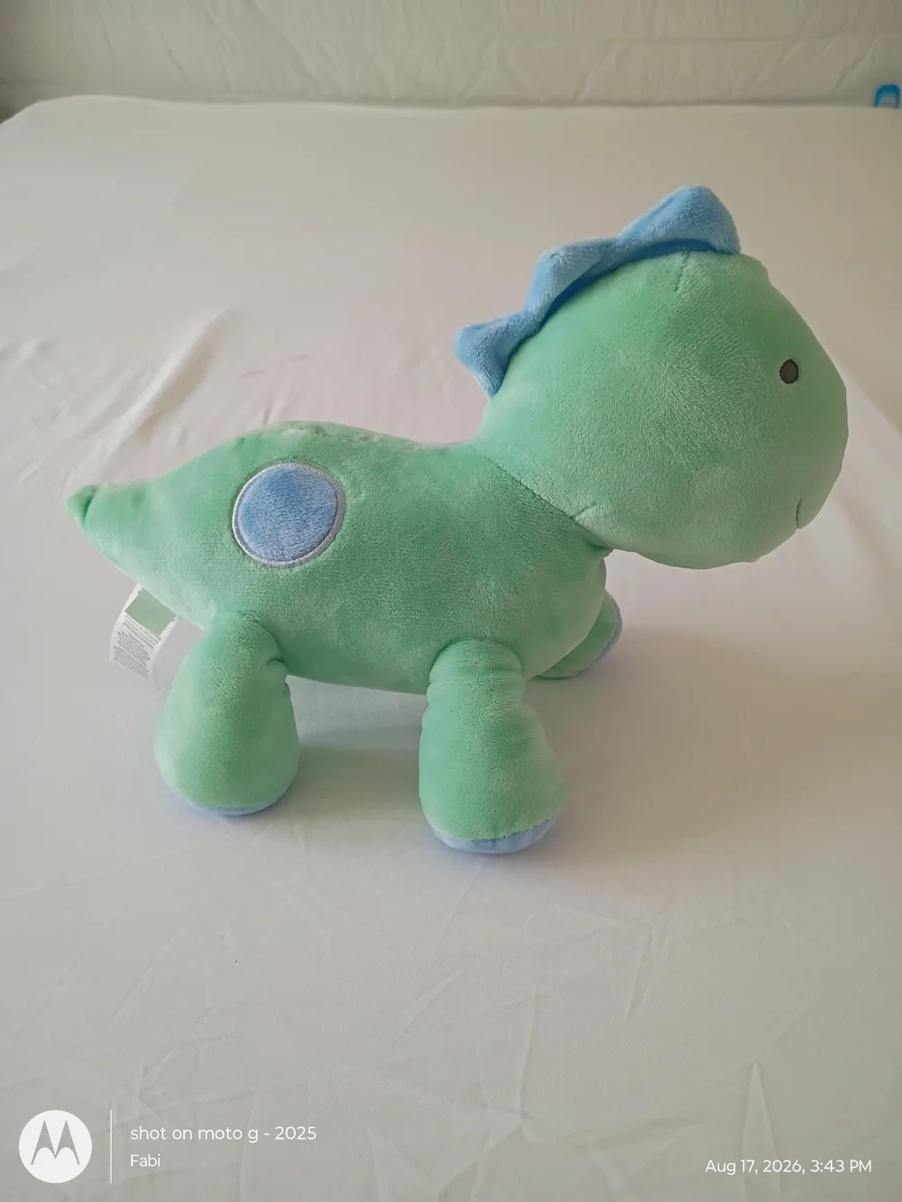 2023 Carters Wind Up Musical Baby Green Dinosaur Plush Toy Head Moves
